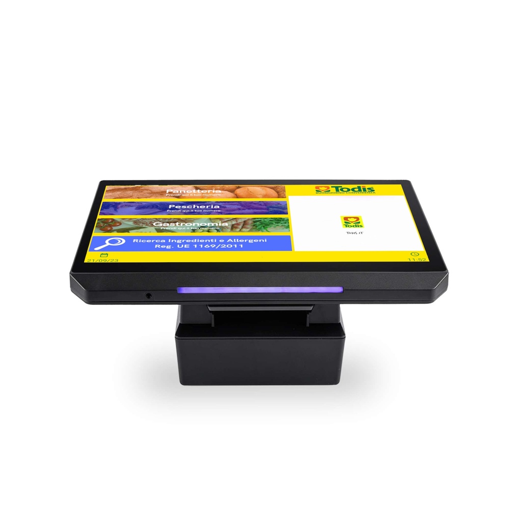 [ETXETIH14] eTicket H14 - Emettitrice di biglietti per eliminacode touch-screen con display da 14" (compatibile eTurnix)